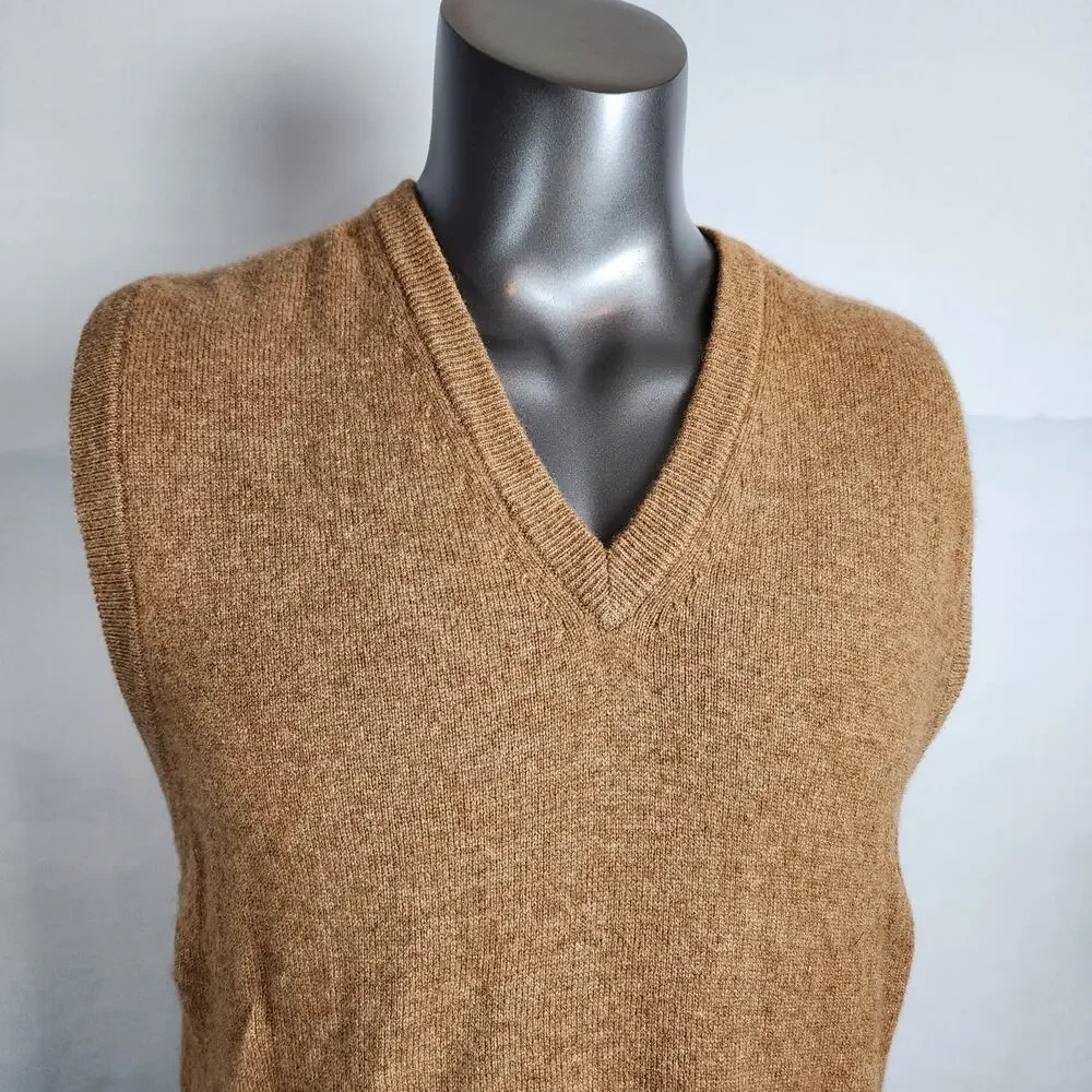 L.L. Bean Lamb's Wool V-Neck Sweater Vest | Men's L-Reg